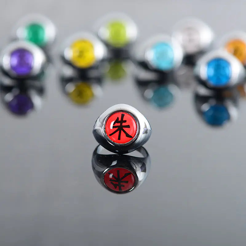 Naruto Rings Akatsuki Set with Itachi, Pain, and Sasori