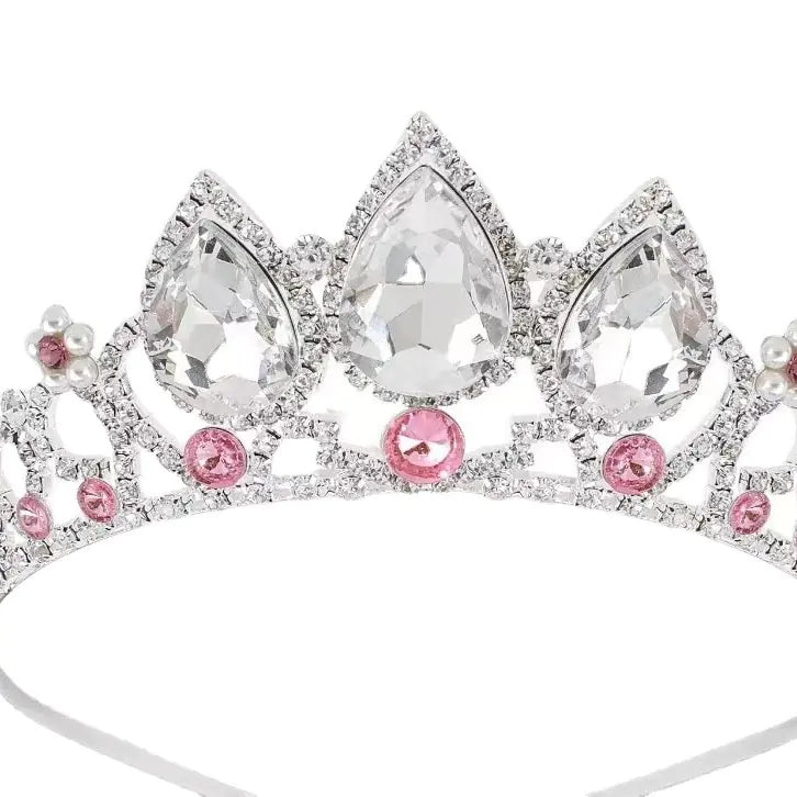 Trendy Women's Water Drop Crown Hair Accessories Set