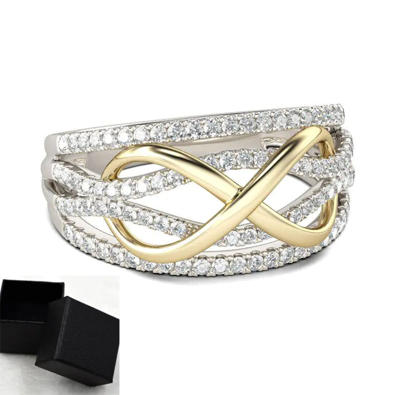 Chic Gold-Plated Ring for Women - Trendy Wedding Style