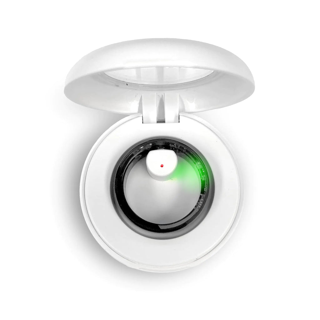 FREEZE2TRIM Vital Health Smart Ring Black Smart Ring for Women Vital Health Ring Smart Rings for Men with Fitness Tracking Sleep Monitor Heart Rate Blood Pressure App (Smart Ring Charging Case