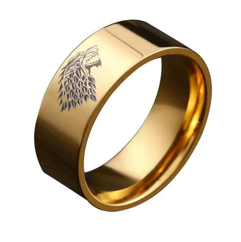 Film and Game Rings in Titanium Steel