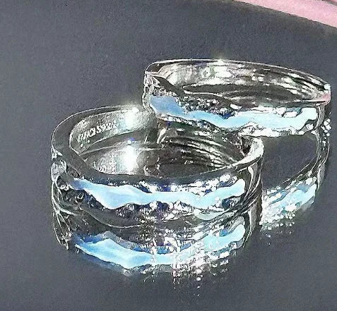 Couple's Fashion Sterling Silver Ring