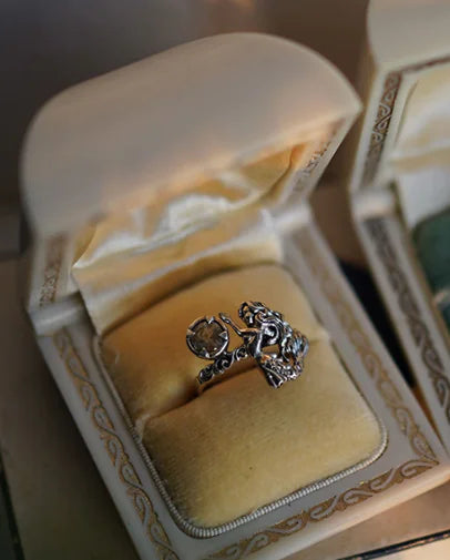 Distressed All-Match Ring for Women's Fashion