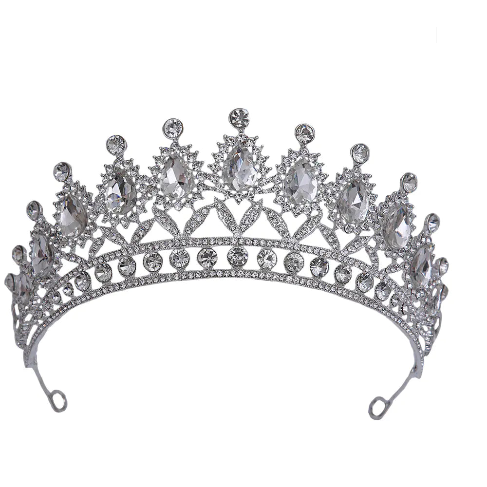 Vintage Luxury Crystal Bridal Crown for Weddings