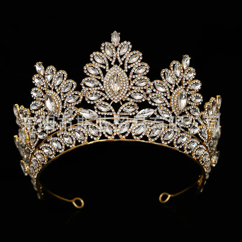 Luxury Crystal Bride Crown with Rhinestones and Alloy