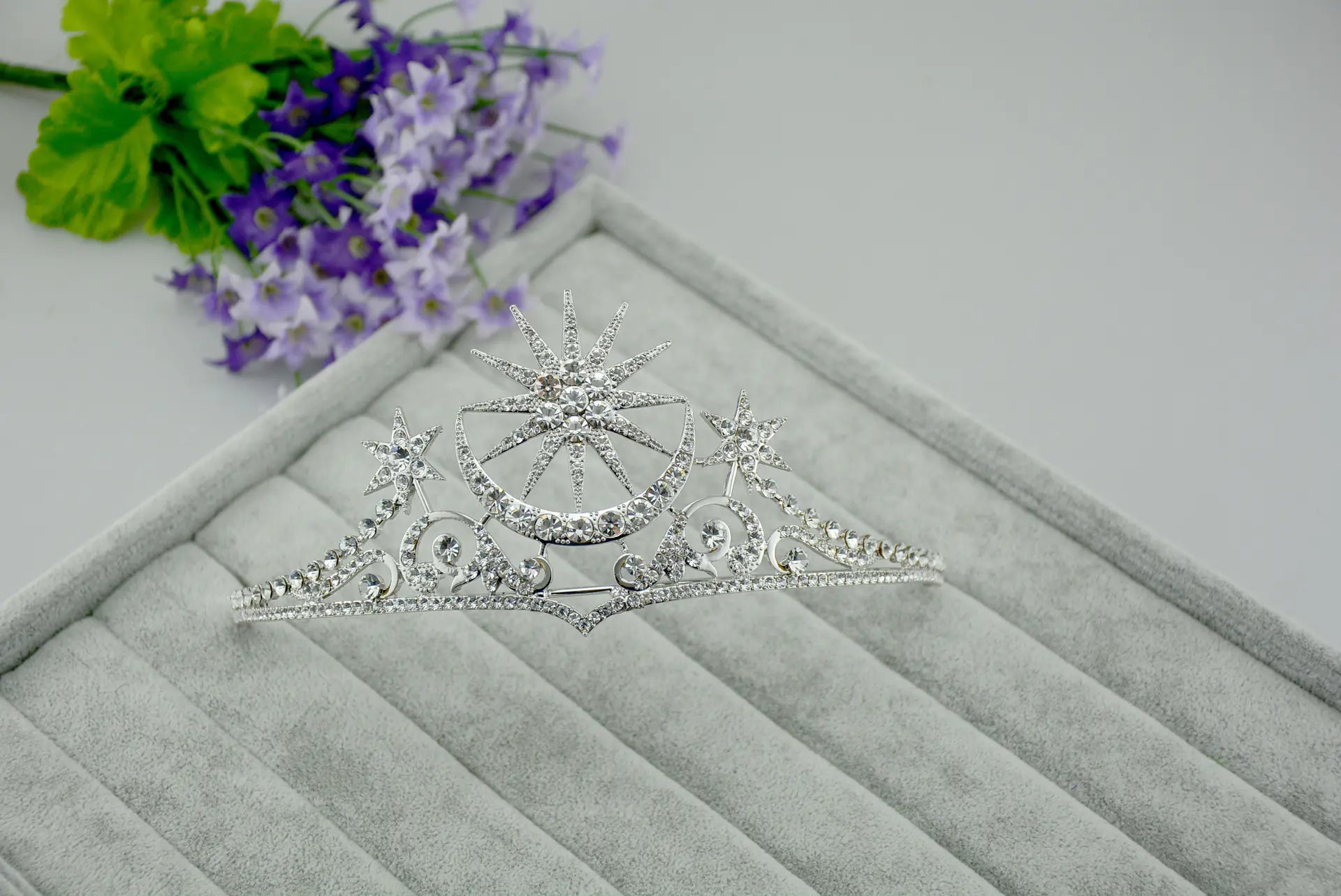 Bride Wedding Accessories Rhinestone Crown Headpiece