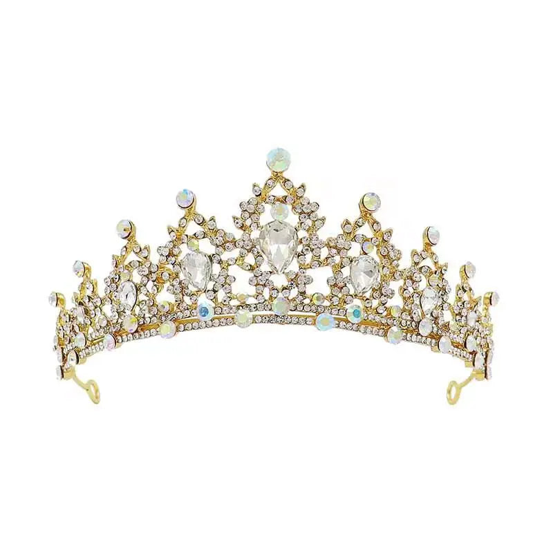 Luxury Rhinestone Bridal Crown Hair Accessory