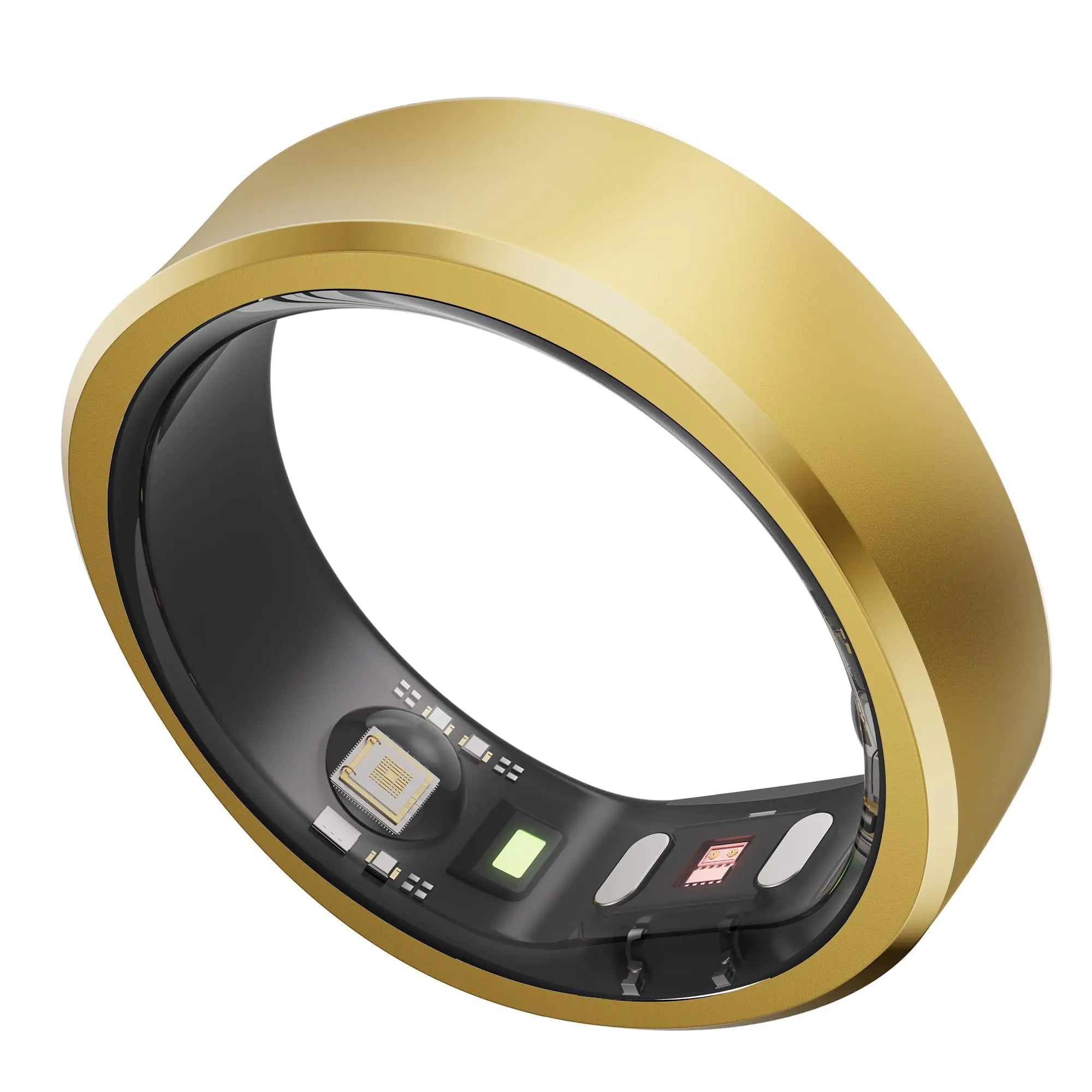 RingConn Gen 1 Smart Ring for Women/Men No App Subscription Size First with Sizing Kit Smart Ring Health Tracker 7-Day Battery Life Fitness & Sleep Tracker for iOS & Android (Gold Size 9)
