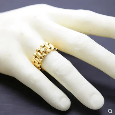 Crown Titanium Steel Hip Hop Dance Ring