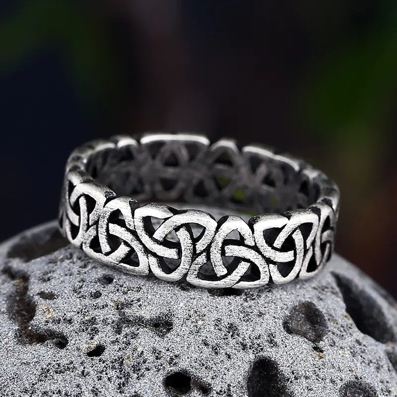 Retro Viking Titanium Steel Ring for Men and Women