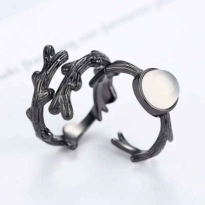 Fashion Spike Rose Couple Ring