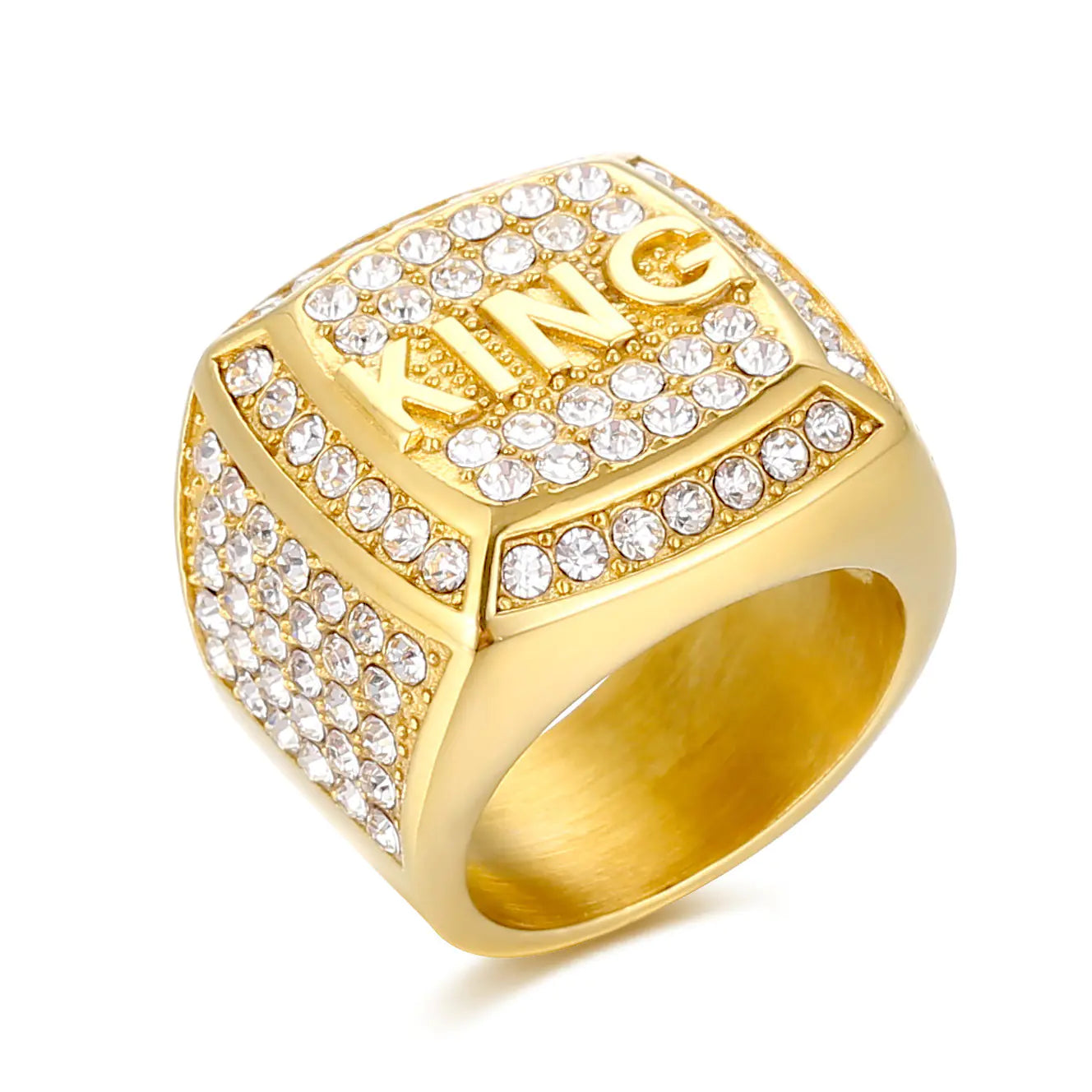 Gold-Plated Diamond Ring