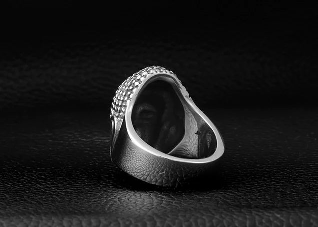 Titanium Steel Buddha Head Ring for Men (Wholesale)