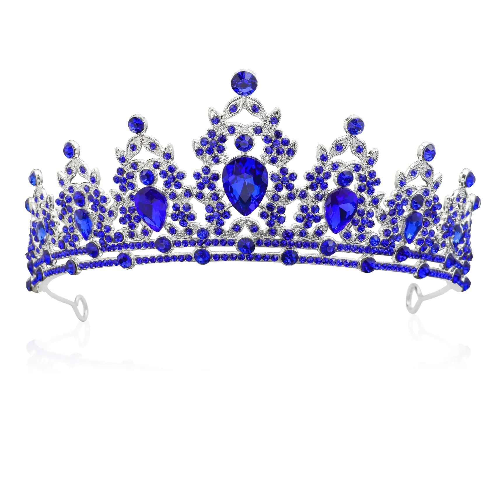 Tiara CrownPrincess CrownBlue CrownCrowns for WomenPrincess TiaraBlue TiaraTiara AdultBirthday CrownQuinceanera CrownCrown CostumeCrystal CrownProm Queen CrownCrown HeadbandProm Crown