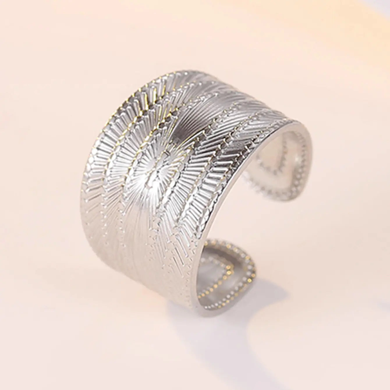 Retro Wide Stainless Steel Ring for Men and Women