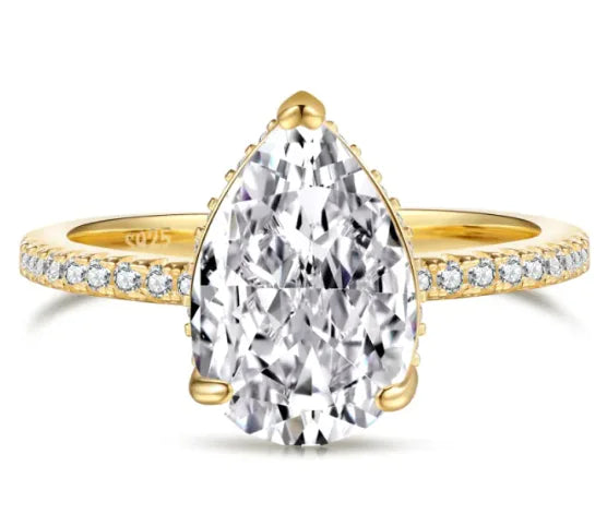 S925 Sterling Silver Geometric Ring for Women