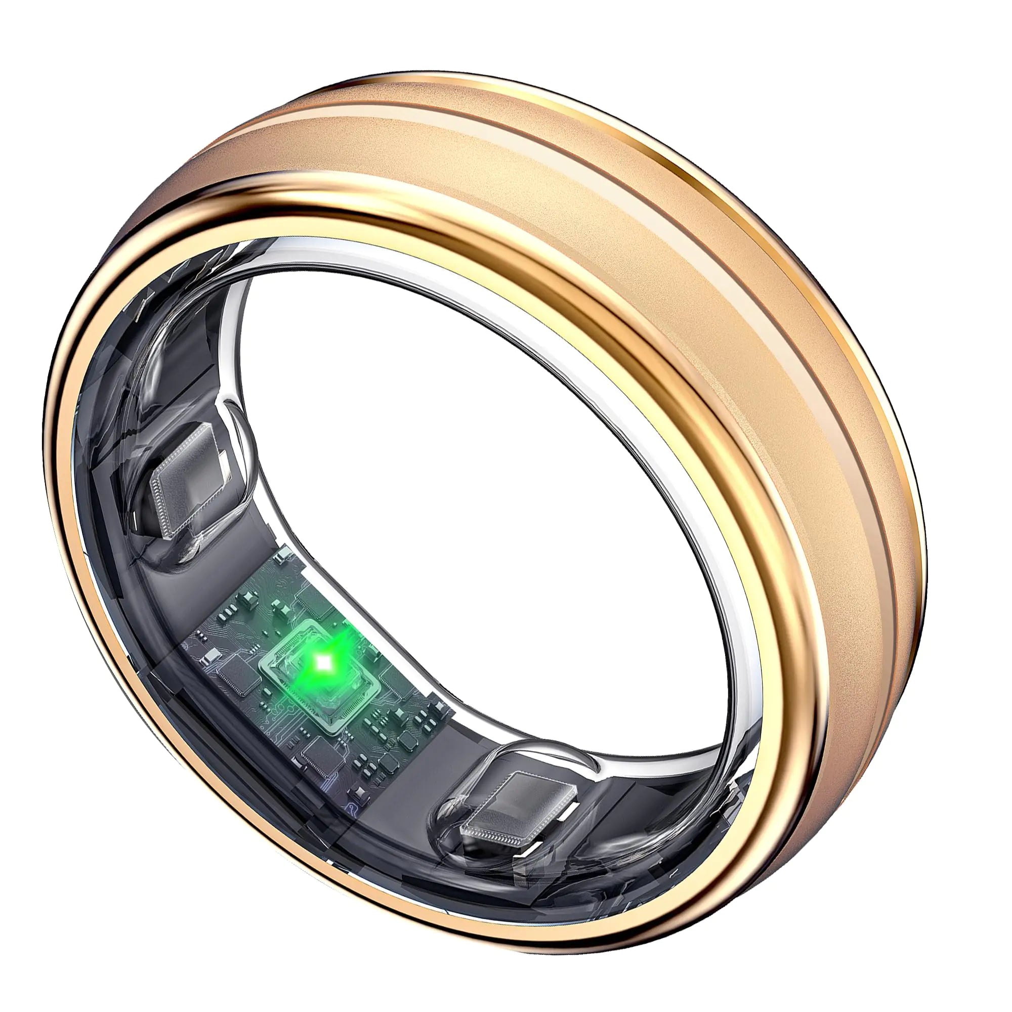 SEEKZERO Smart Ring - No App Subscription Size First with Sizing Kit 7-10 Days Battery Life Activity & Sleep Tracker Stress & Heart Rate Monitor Compatible with iOS & Android (Rose Gold 10)