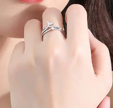 999 Pure Silver Couple Rings - Personality Fashion Design