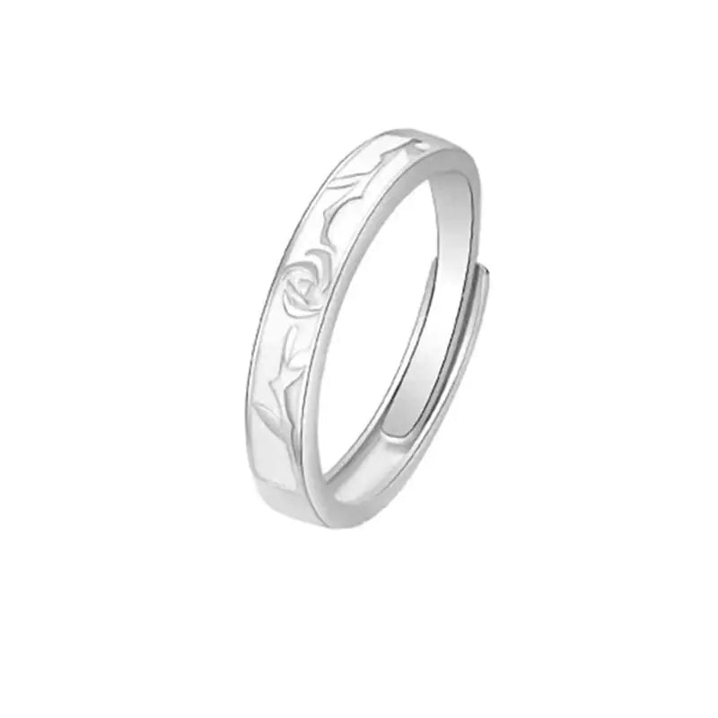 Couple Rings Set - The Little Prince and Rose Design
