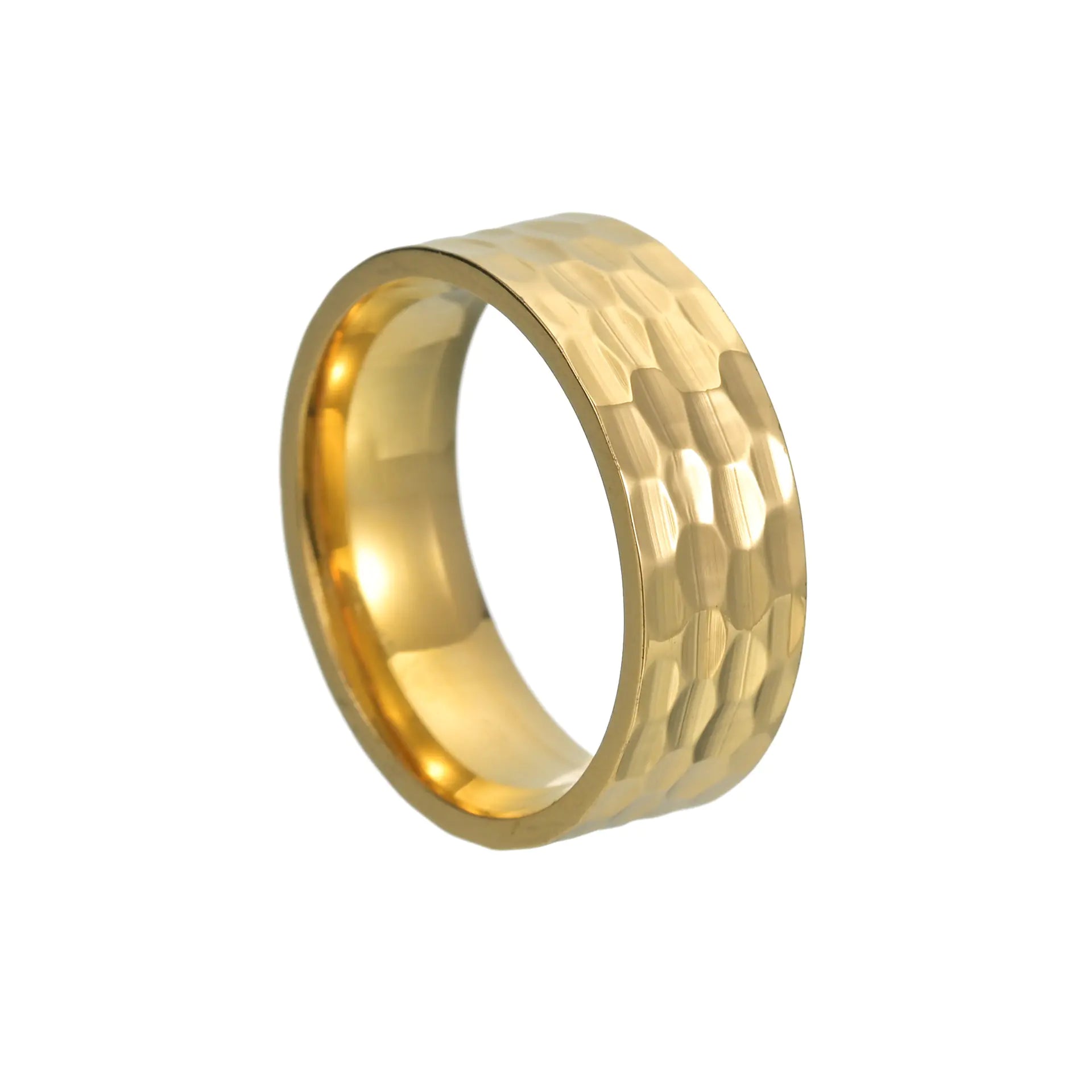 8MM Wide Titanium Steel Ring for Men