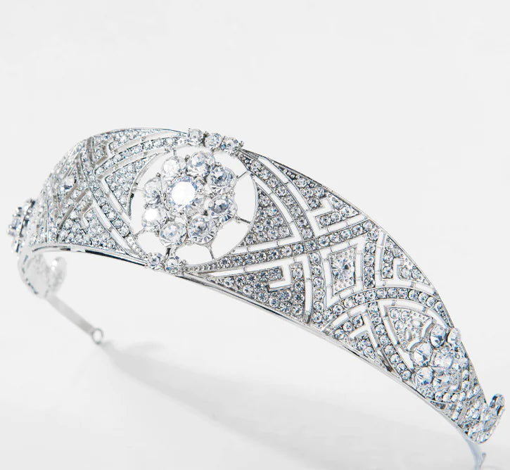 Princess Zirconia Crown for Wedding Dress Accessory