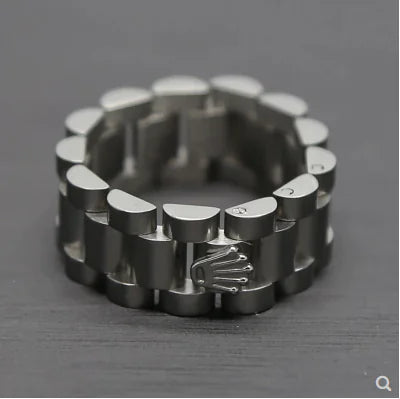 Crown Titanium Steel Hip Hop Dance Ring