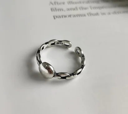 Simple 925 Silver Ring for Women - Color Retention