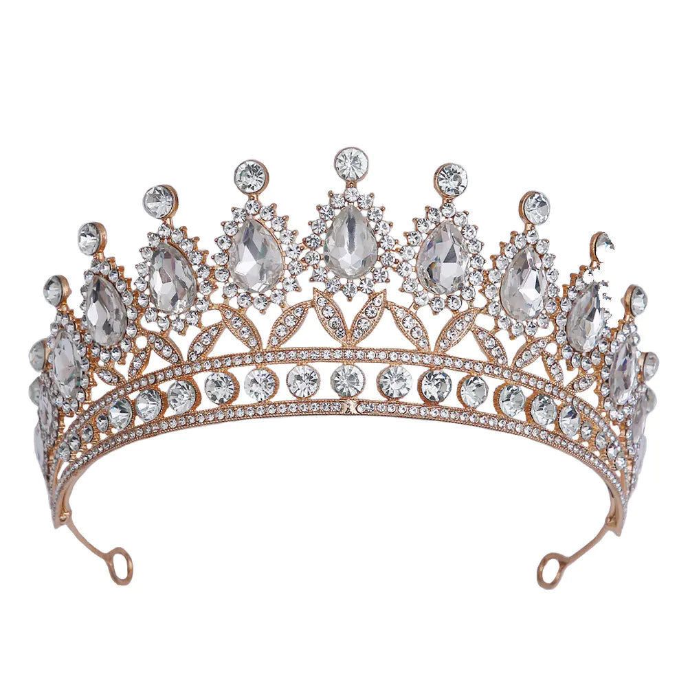 Vintage Luxury Crystal Bridal Crown for Weddings