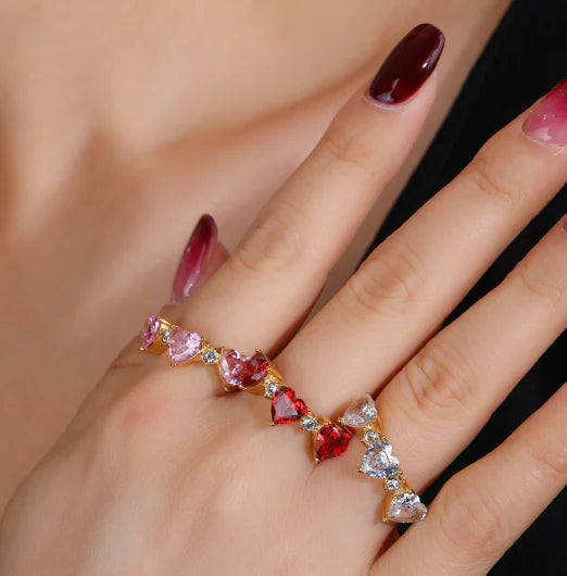 Light Luxury Minority Design Love Jewelry Ring