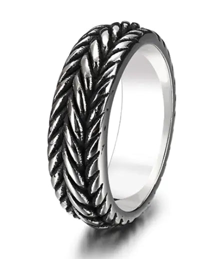Titanium Steel Viking Pattern Ring for Men and Women