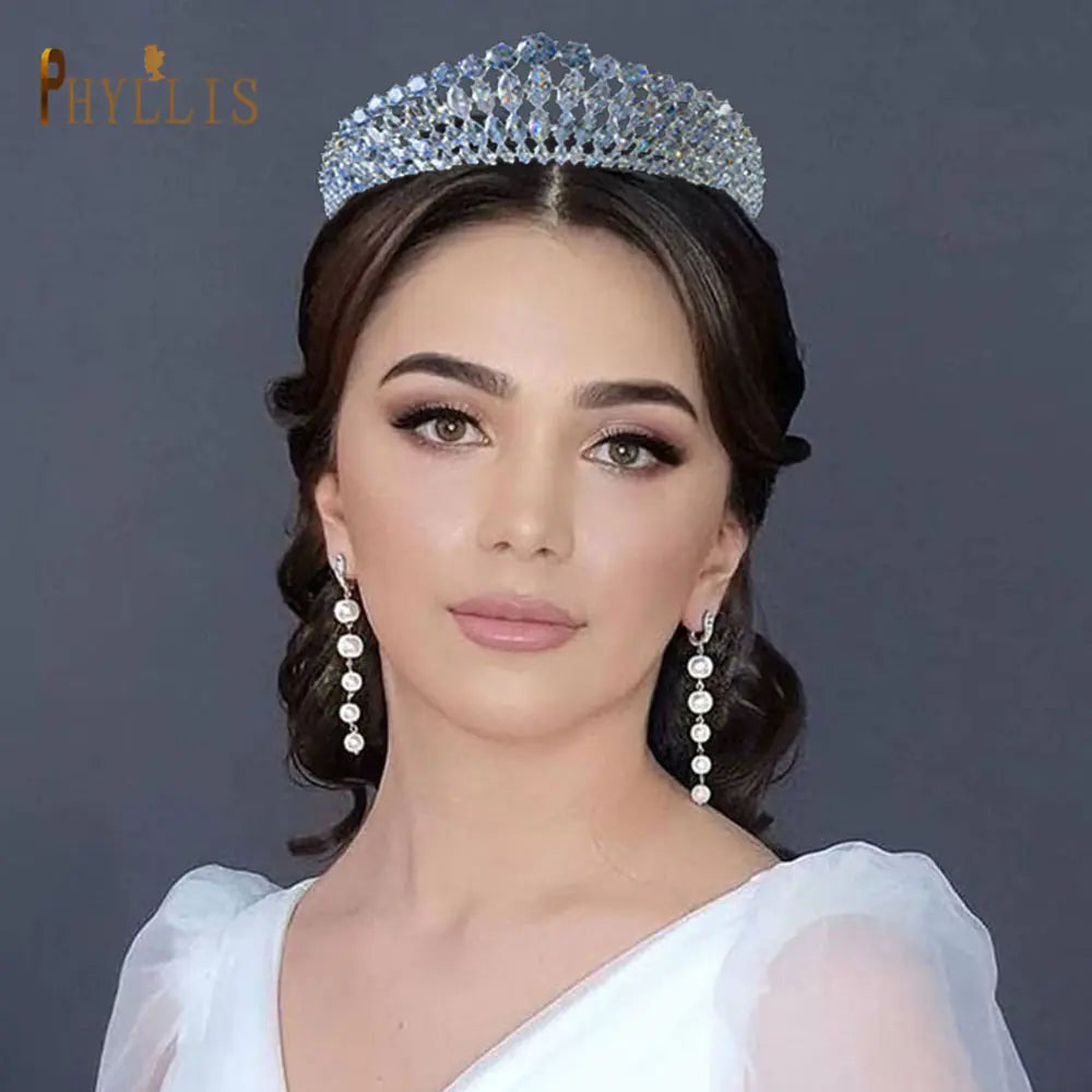 Beautiful Bride Crown Comb Hairpin for Weddings