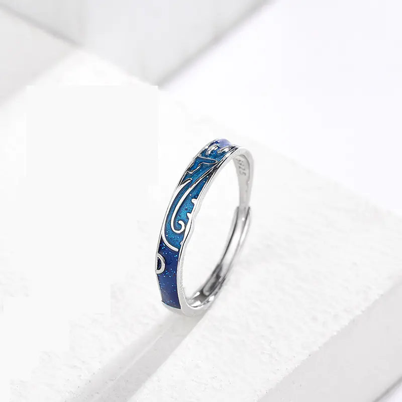 Original Deep-sea Fish Couple Rings Set
