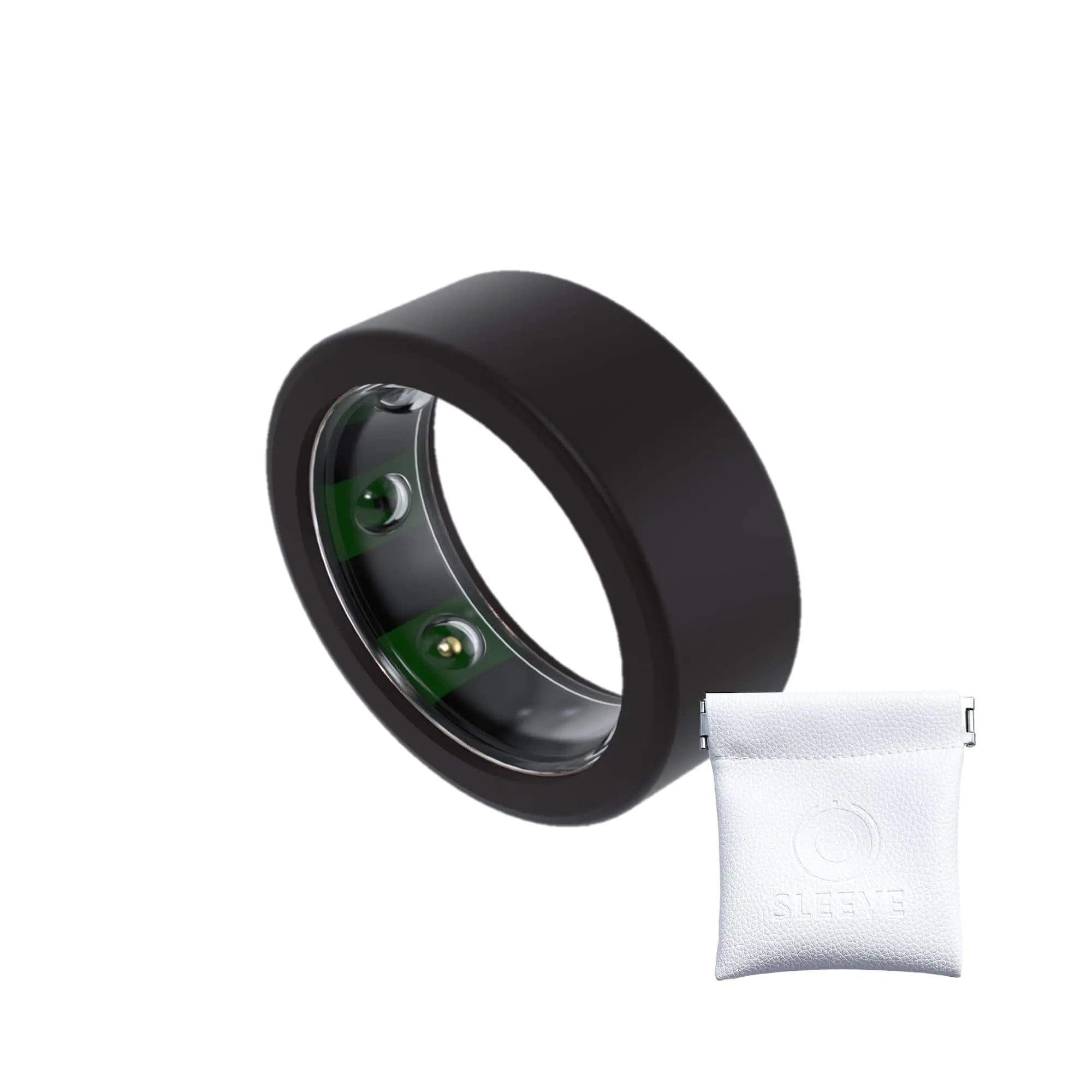 OSleeve | Smart Ring Protector | Compatible with OuraRing (Gen 3+4) /Ultrahuman/SamsungGalaxy | Durable Silicone Cover for Active Lifestyle and Gym | Premium Protection and Comfort | Luxe Clear | Medium