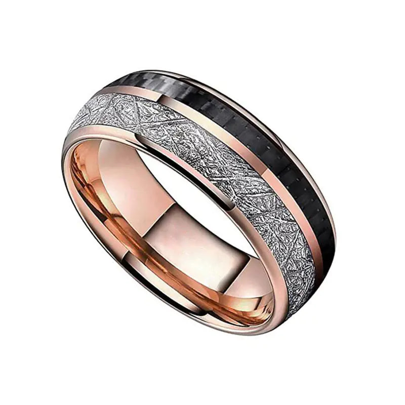 8MM Fashion Stainless Steel Ring for Men and Women
