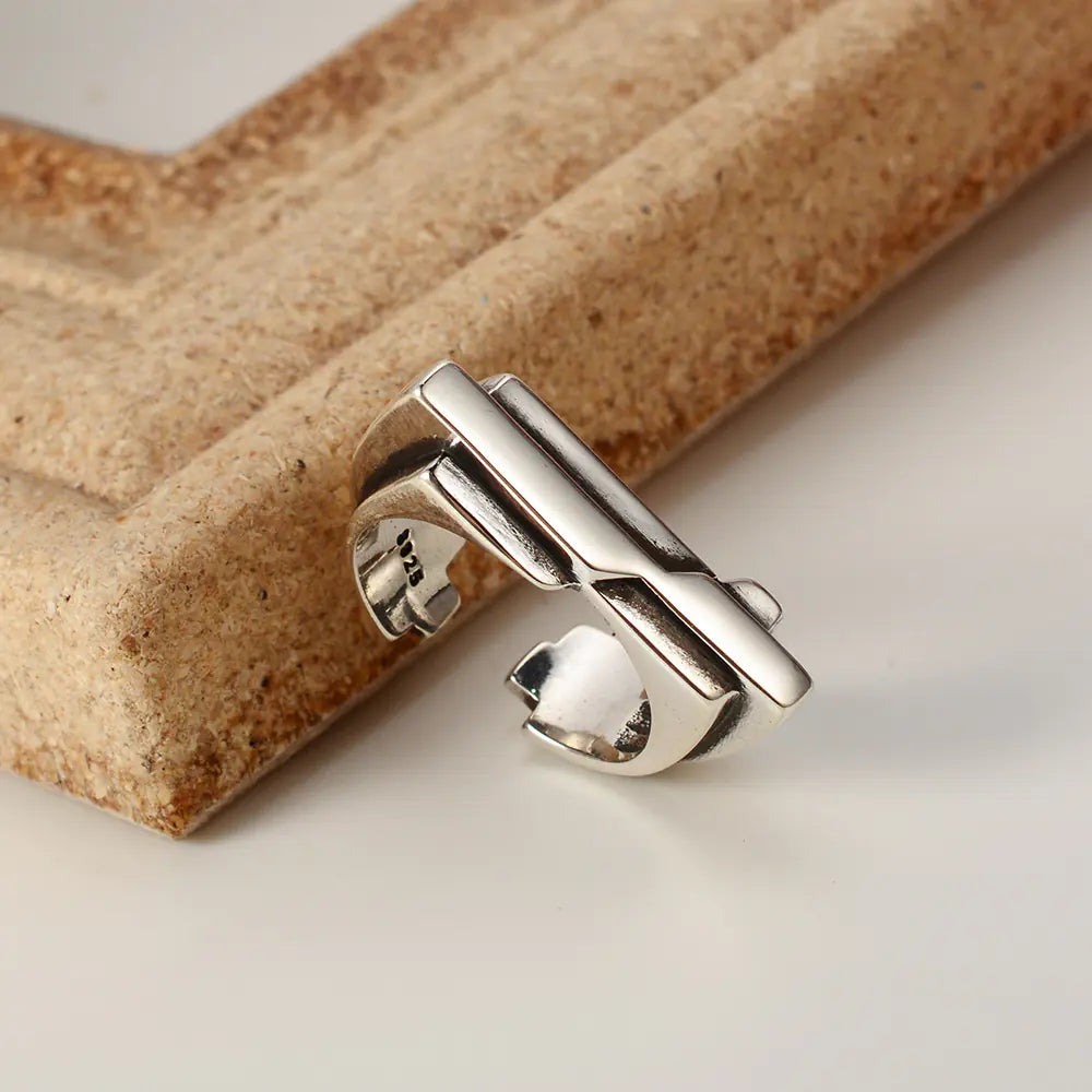 Personalized Retro Silver Ring for Women