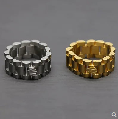 Crown Titanium Steel Hip Hop Dance Ring