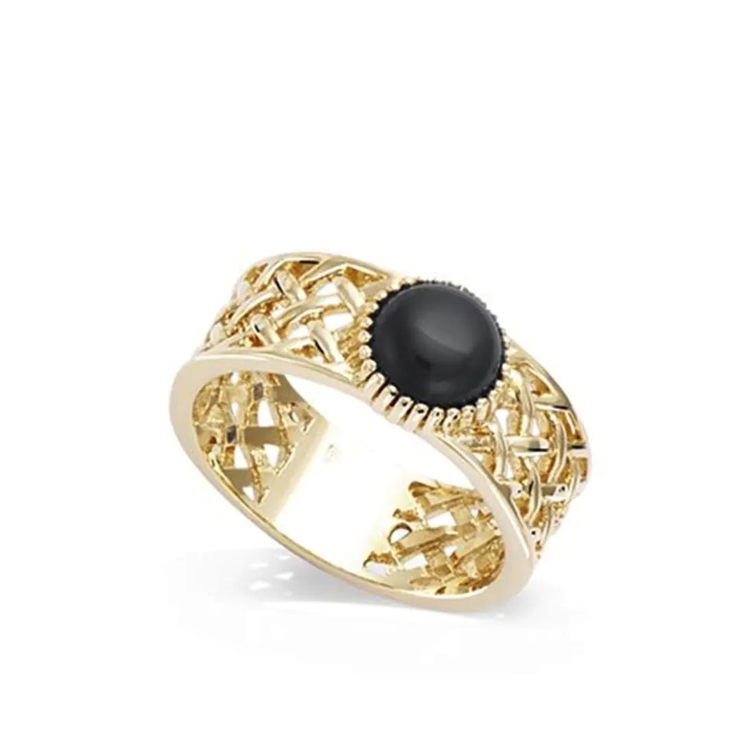 "New Retro Light Luxury Agate Ring for Women"