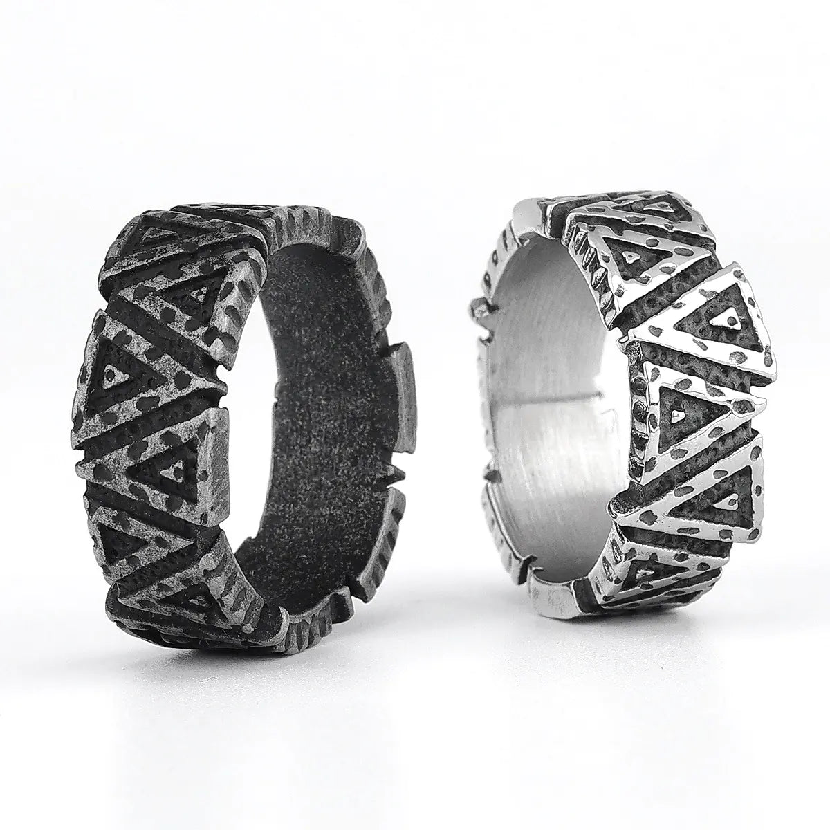Titanium Steel Viking Pattern Ring for Men and Women
