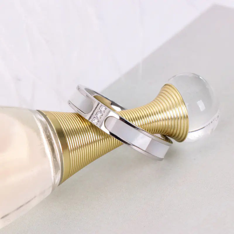 18K Rose Gold Plated Shell Ring