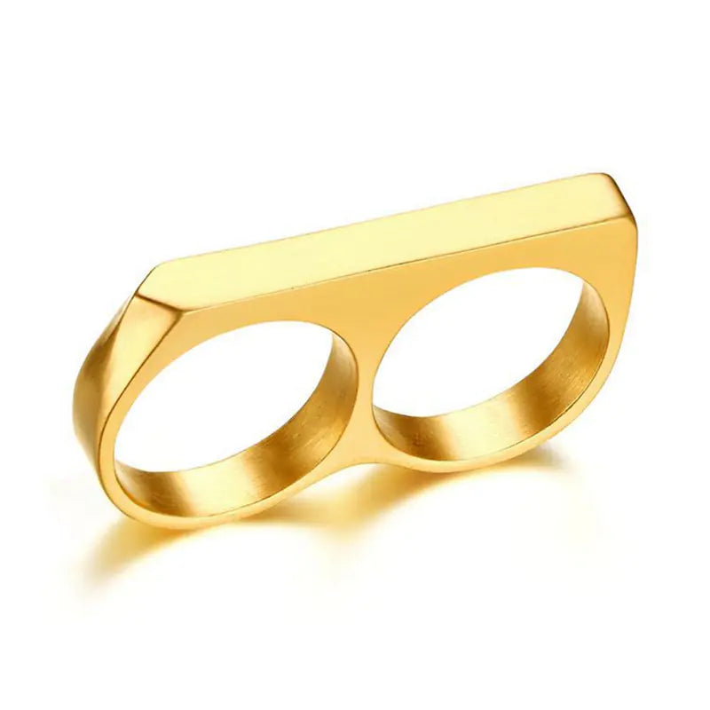 Rotatable Groove Titanium Steel Ring for Men