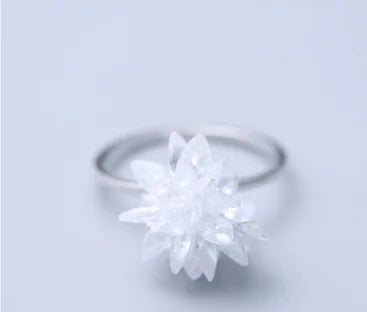 Ice Flower Ring for Women - Trendy Fashion Jewelry