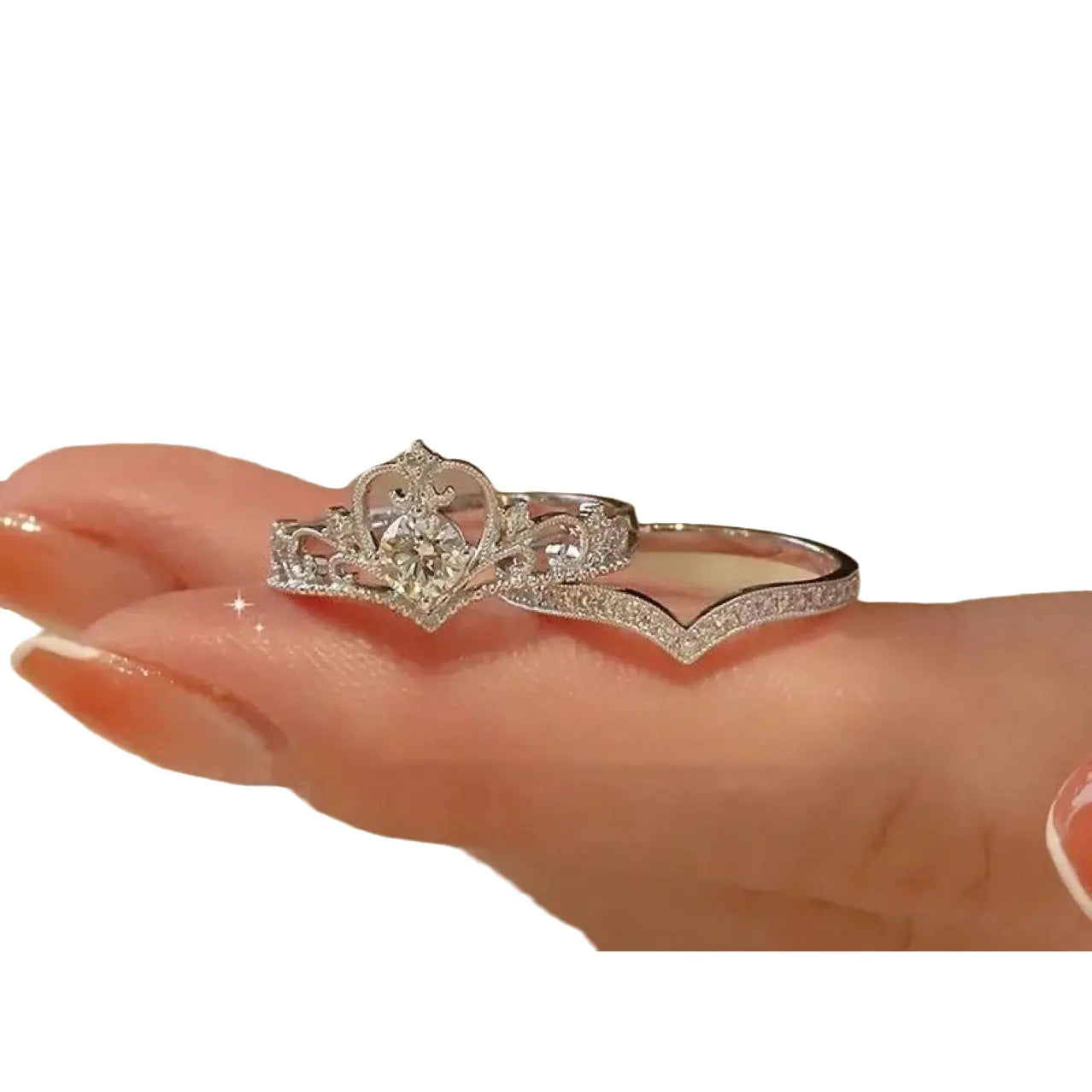 Adjustable Crown Ring for Women - Wedding Design