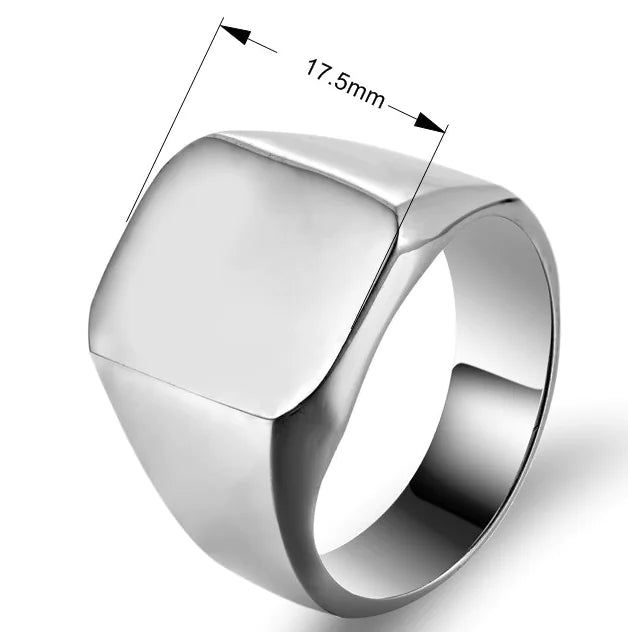 Custom Titanium Steel Ring for Men