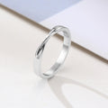 Gold Stainless Steel Mobius Ring for Women (R-448)