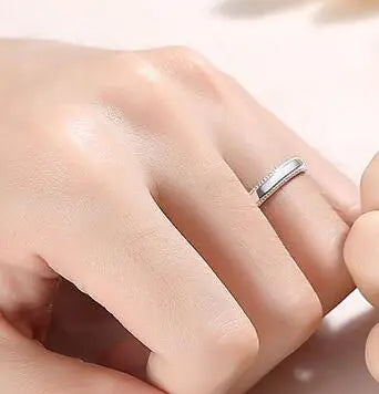 Diamond Couple Rings - Special Design Commemorative Gift