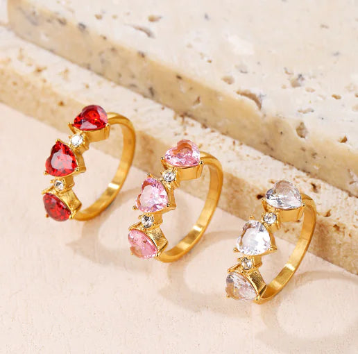 Light Luxury Minority Design Love Jewelry Ring