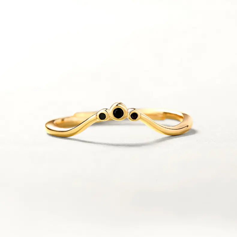 Elegant 3A White Zircon Open Ring for Women