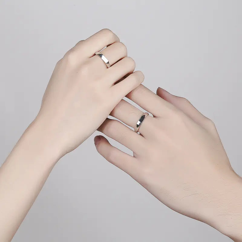 Couple's Creative Design Sterling Silver Jewelry