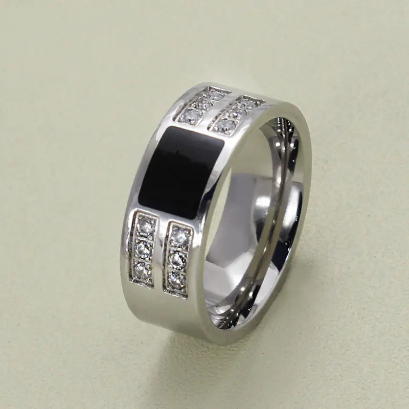 Men's Zircon Stone Ring