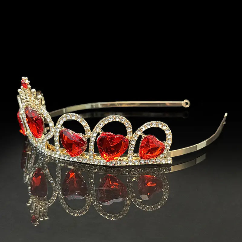 Girls' Princess Crown Headband for Birthday Decor